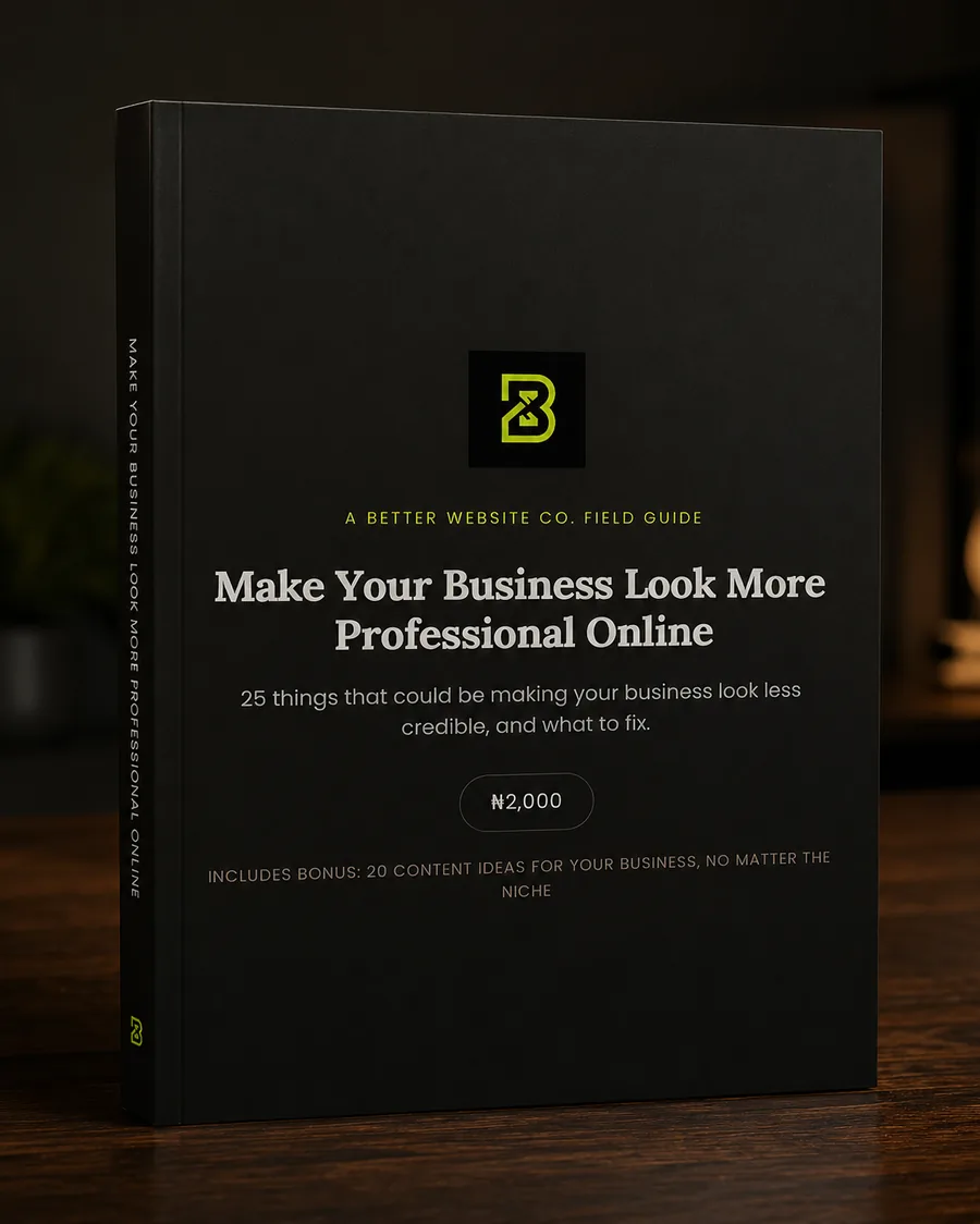 Make Your Business Look More Professional Online \u2014 guide cover
